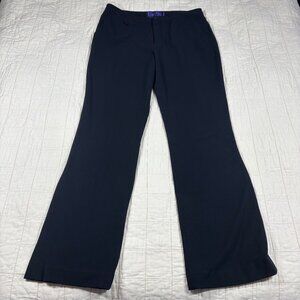 NYDJ Womens 6 Mini Tab Bootleg Pants Black Stretch Mom Career Work Corp